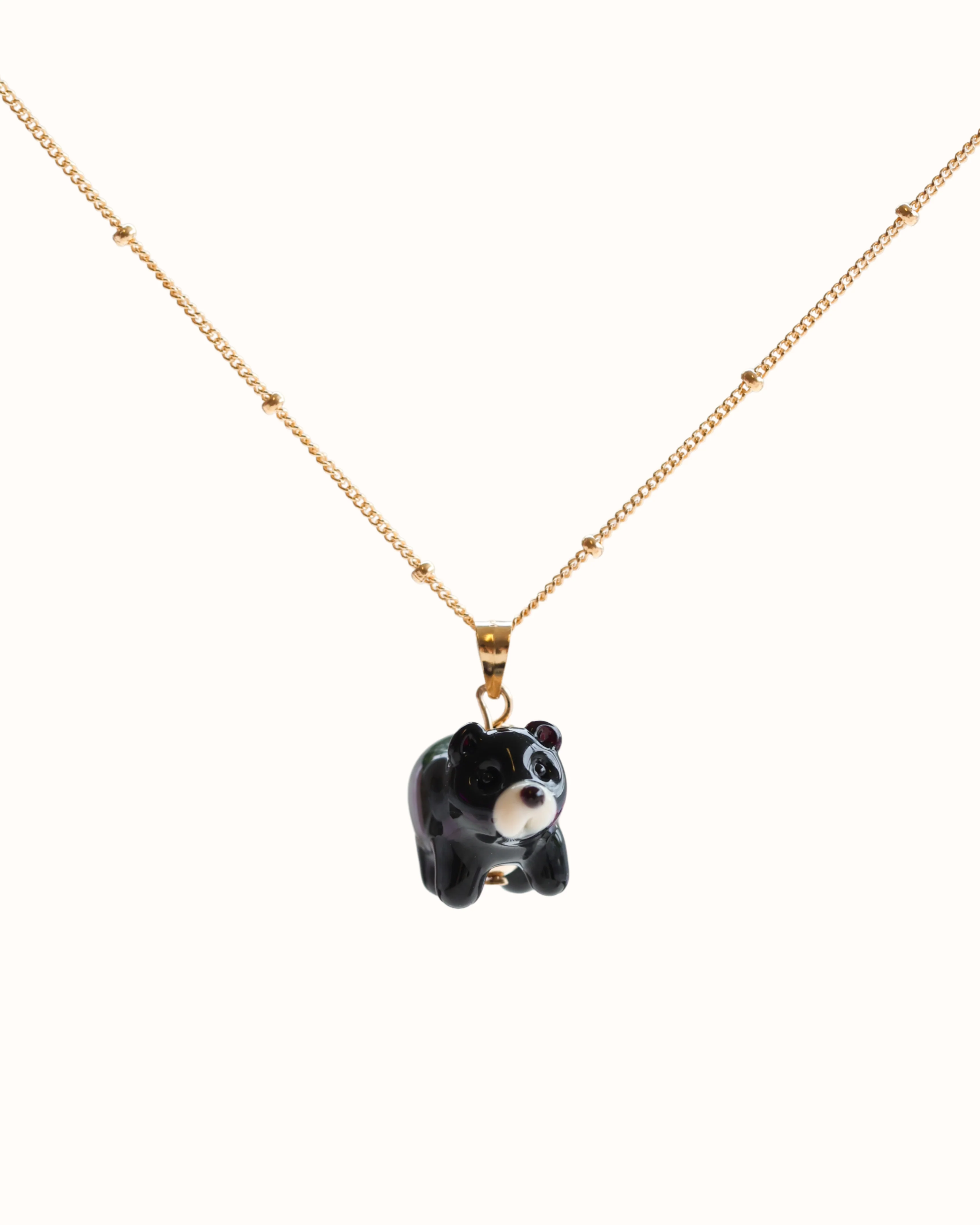 Black Bear Charm Necklace - Image 3