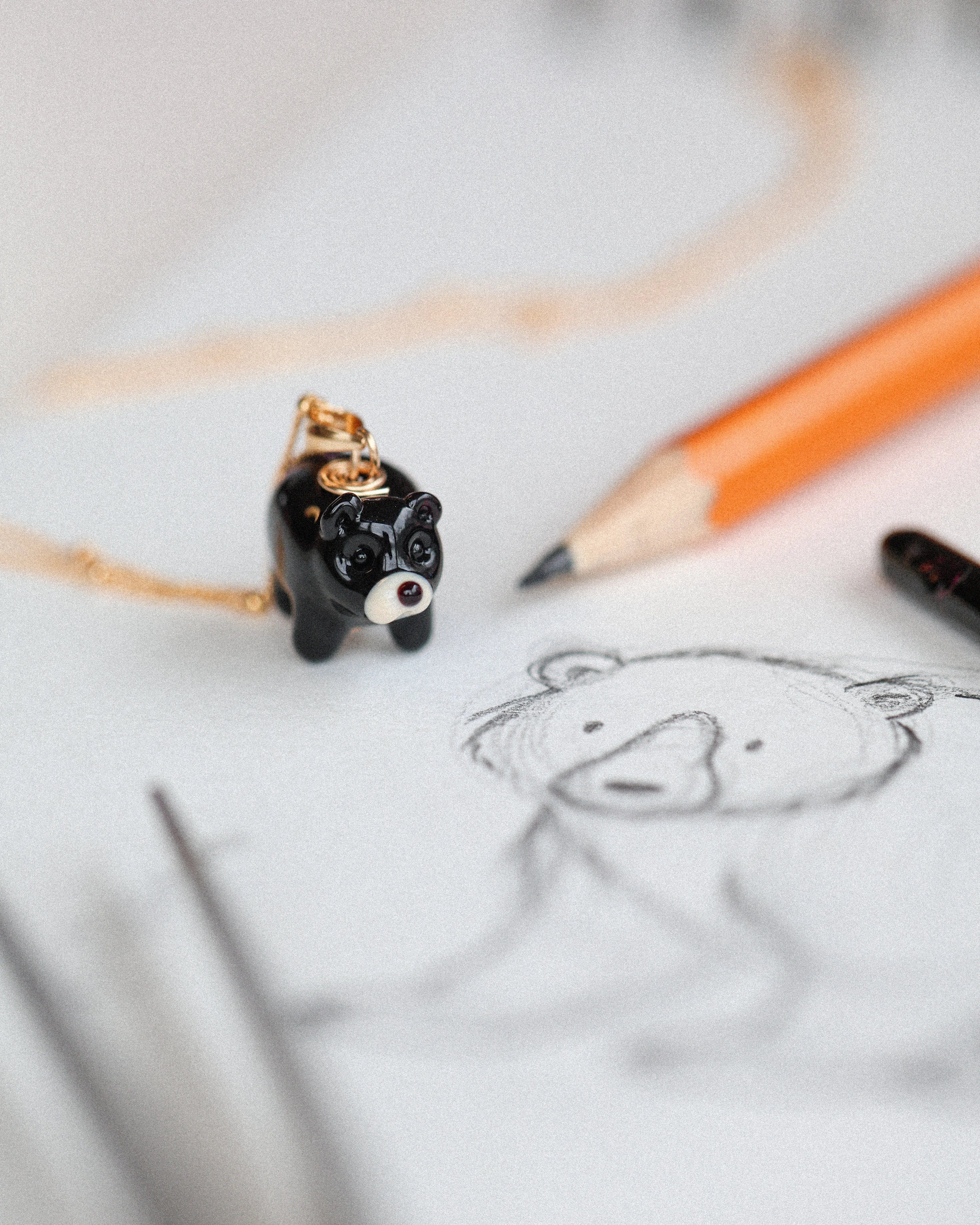 Black Bear Charm Necklace - Image 4