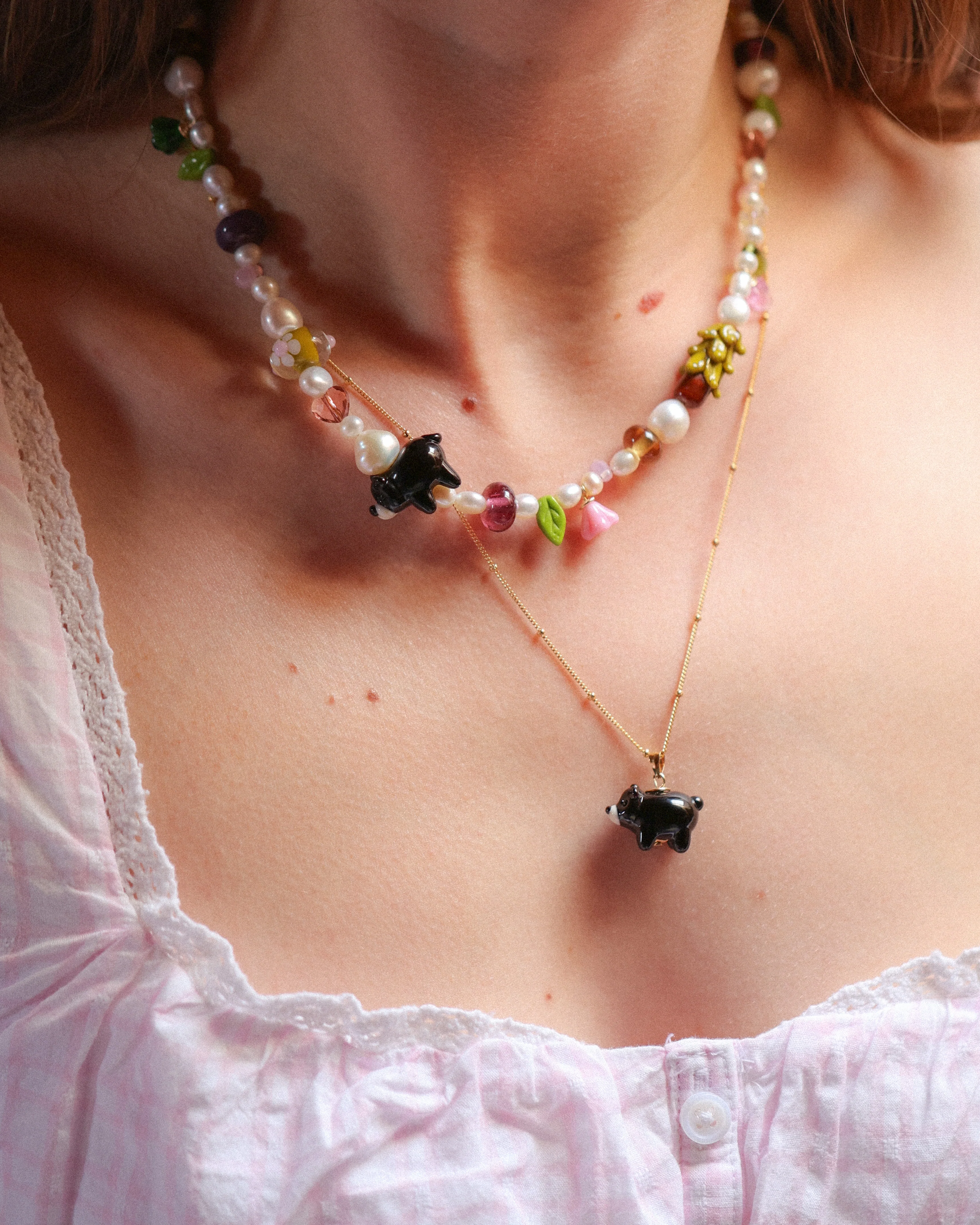 Black Bear Charm Necklace - Image 5
