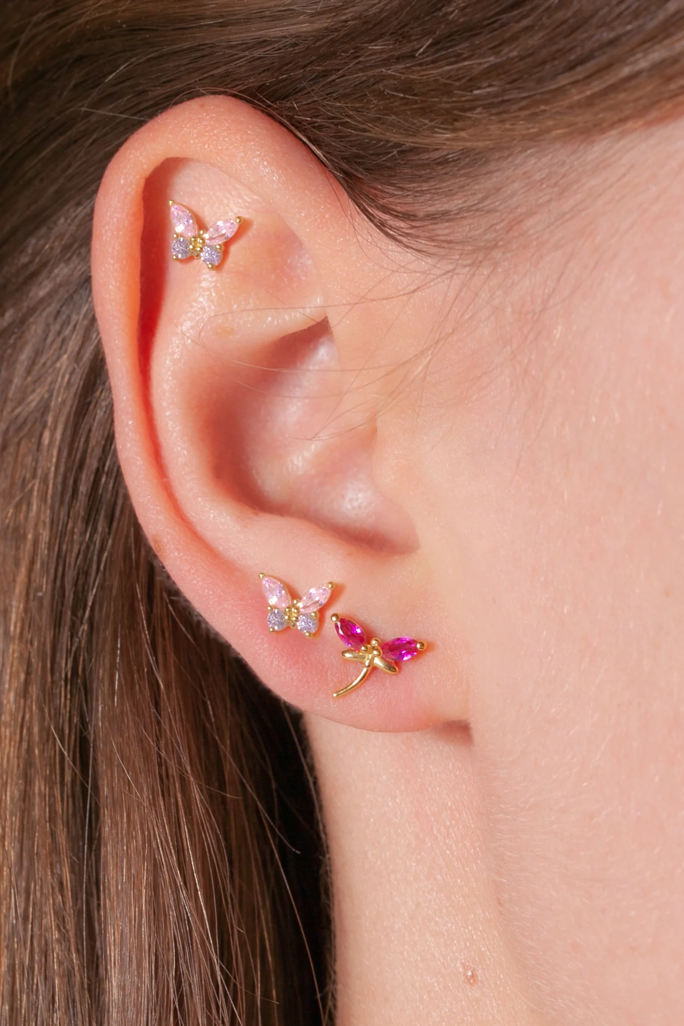 Pastel Flutter Stud Earring - Image 4