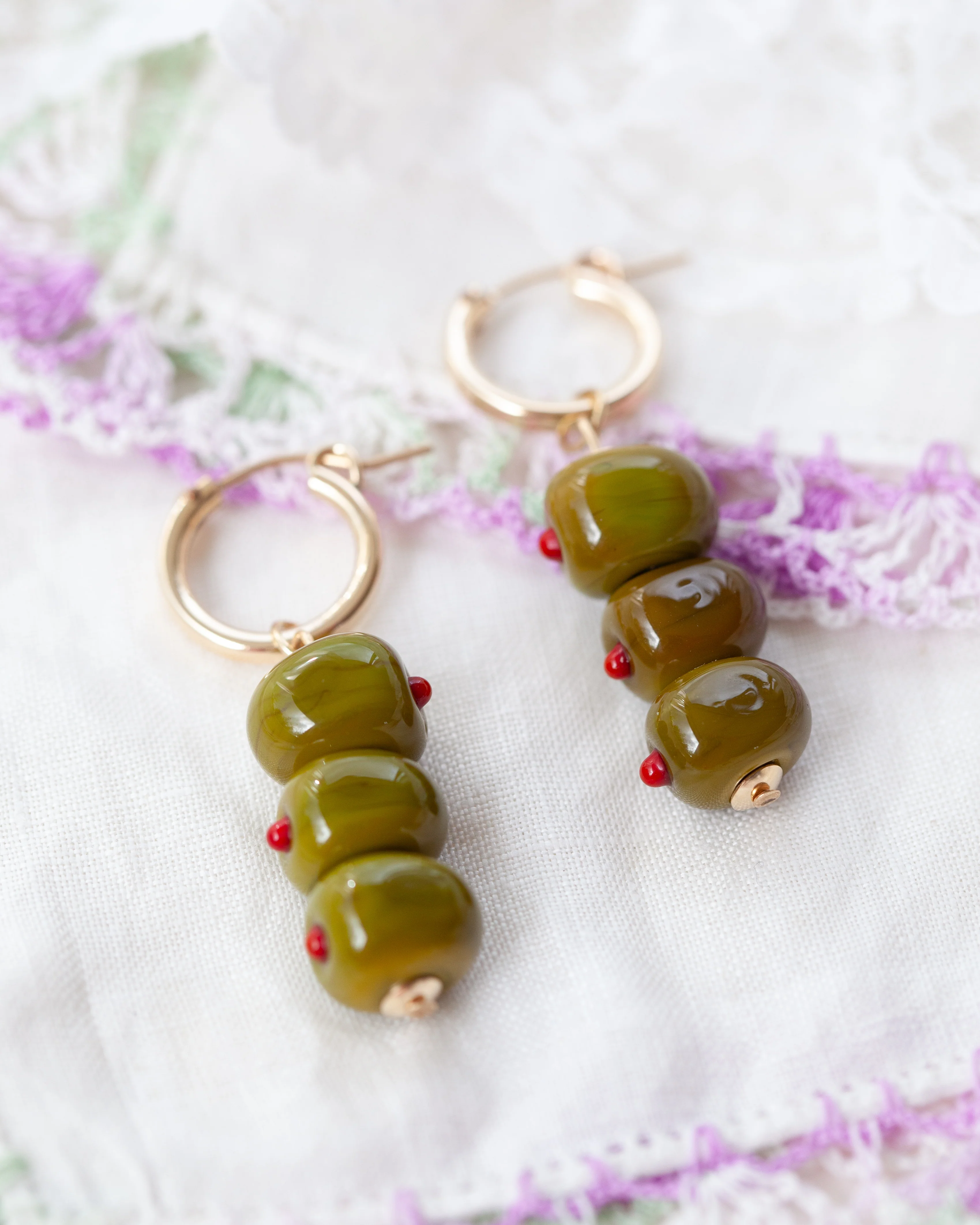 Martini Olives Earrings - Image 3