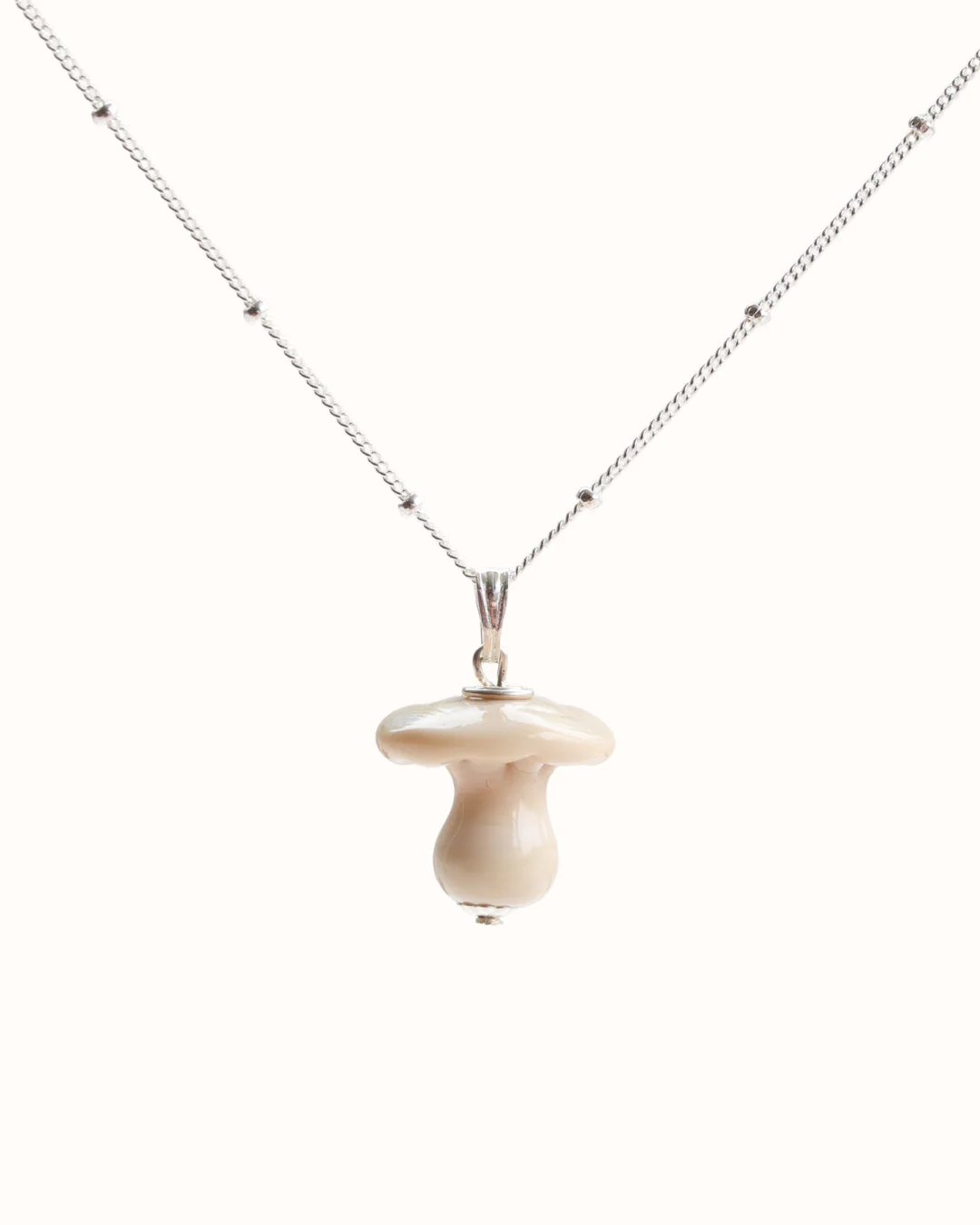 Button Mushroom Charm Necklace - Image 3