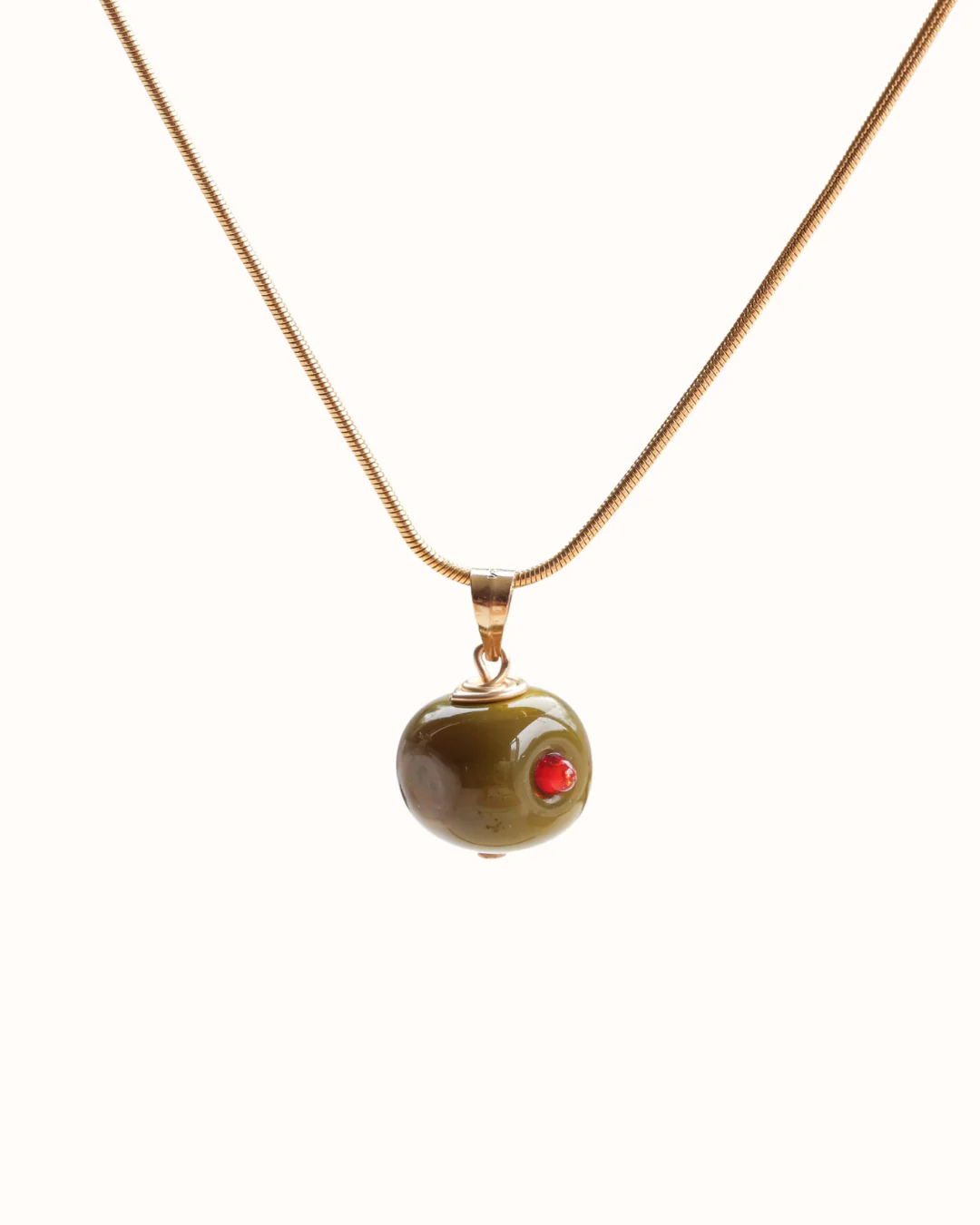 Olive Charm Necklace - Image 4