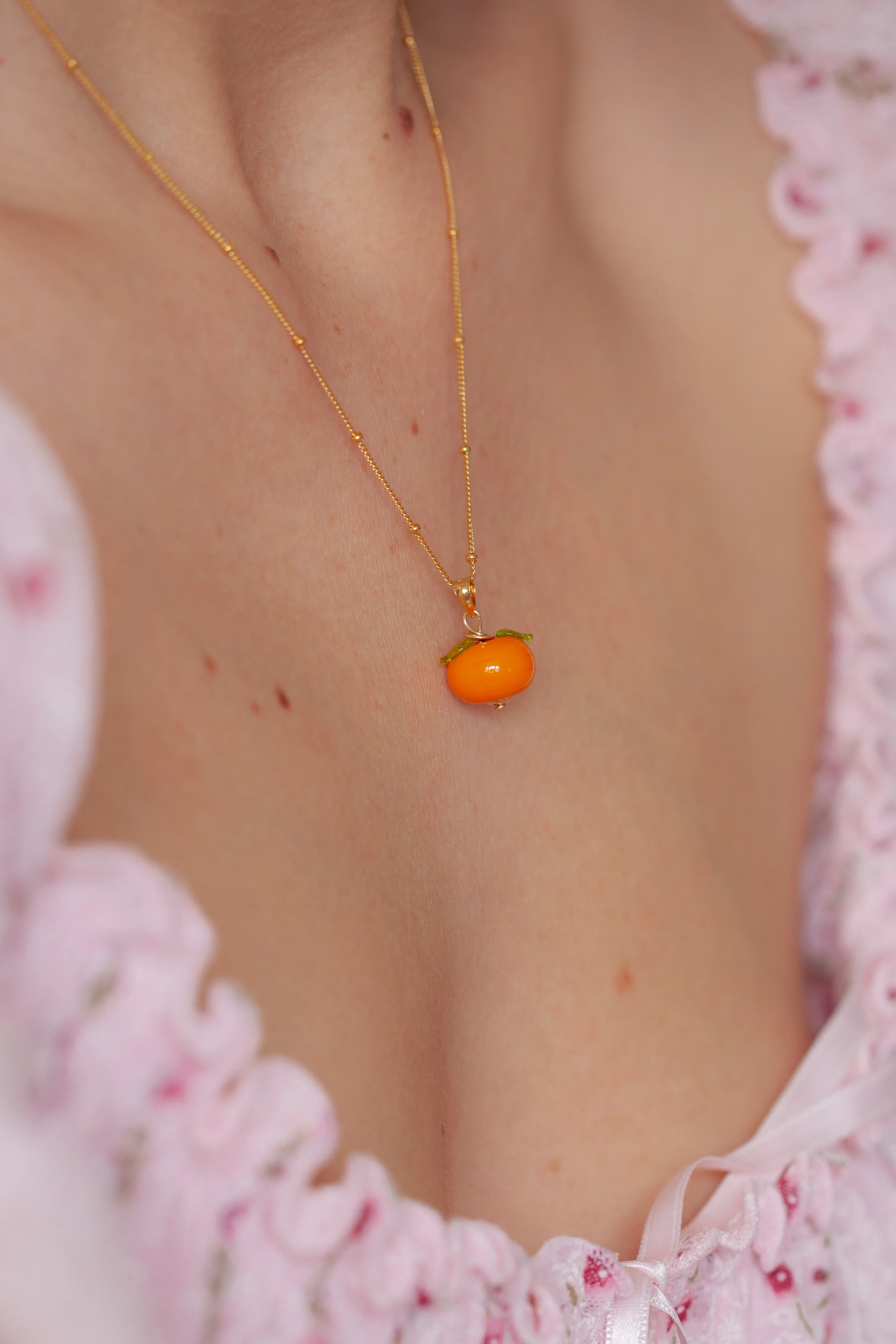 Orange Charm Necklace - Image 5