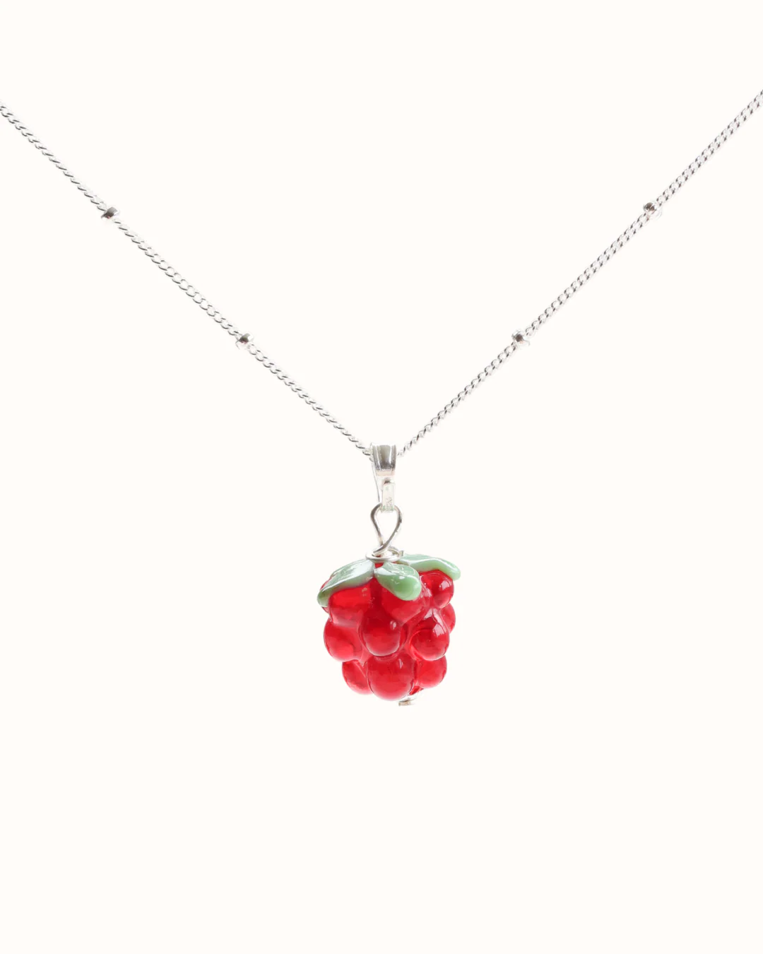 Red Raspberry Charm Necklace - Image 3