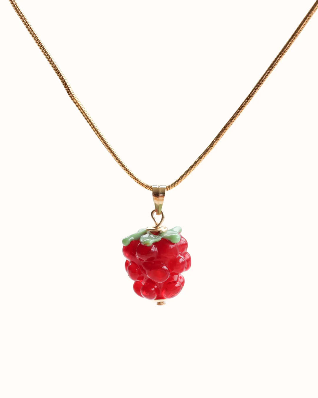 Red Raspberry Charm Necklace - Image 4
