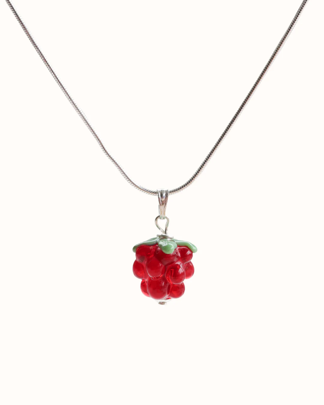 Red Raspberry Charm Necklace - Image 5