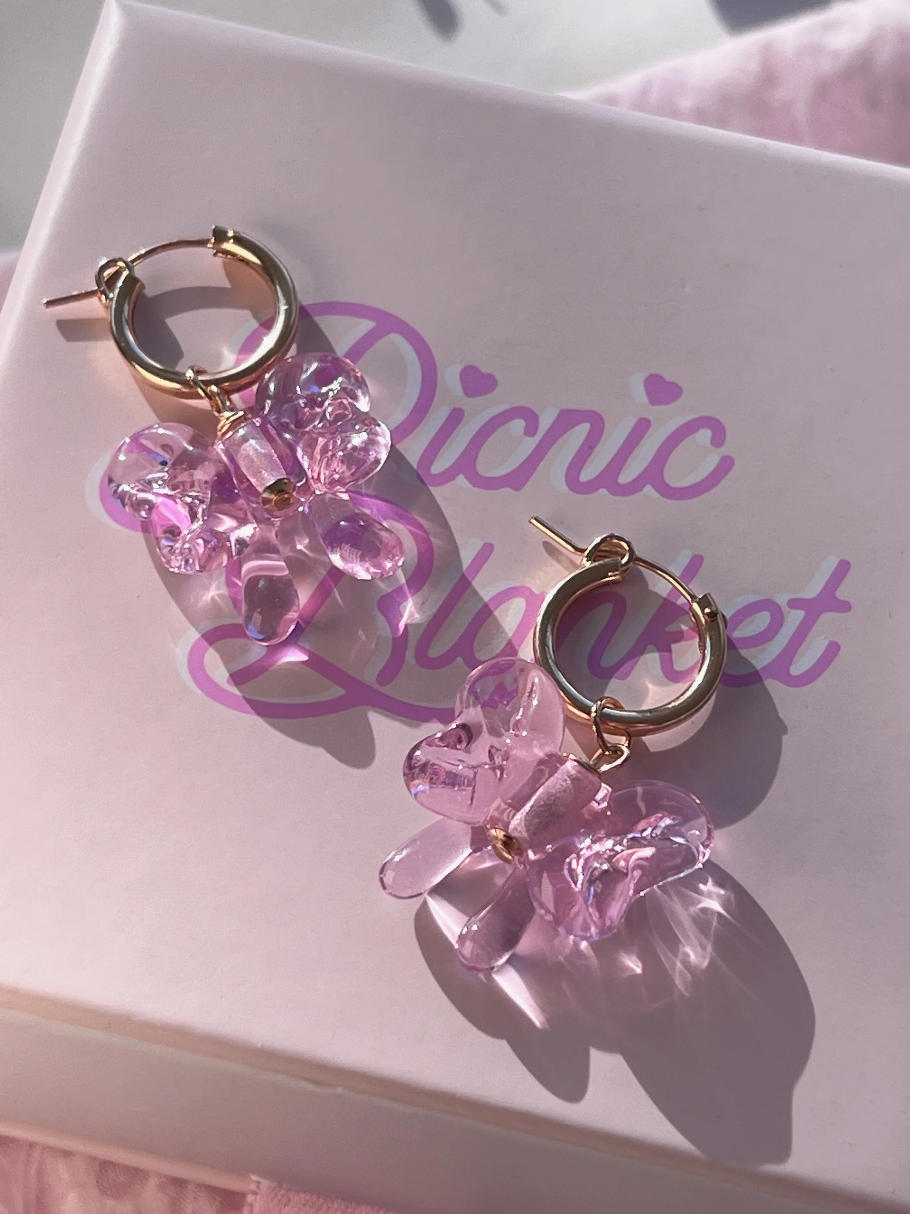Glass Ribbon Earrings - Image 3