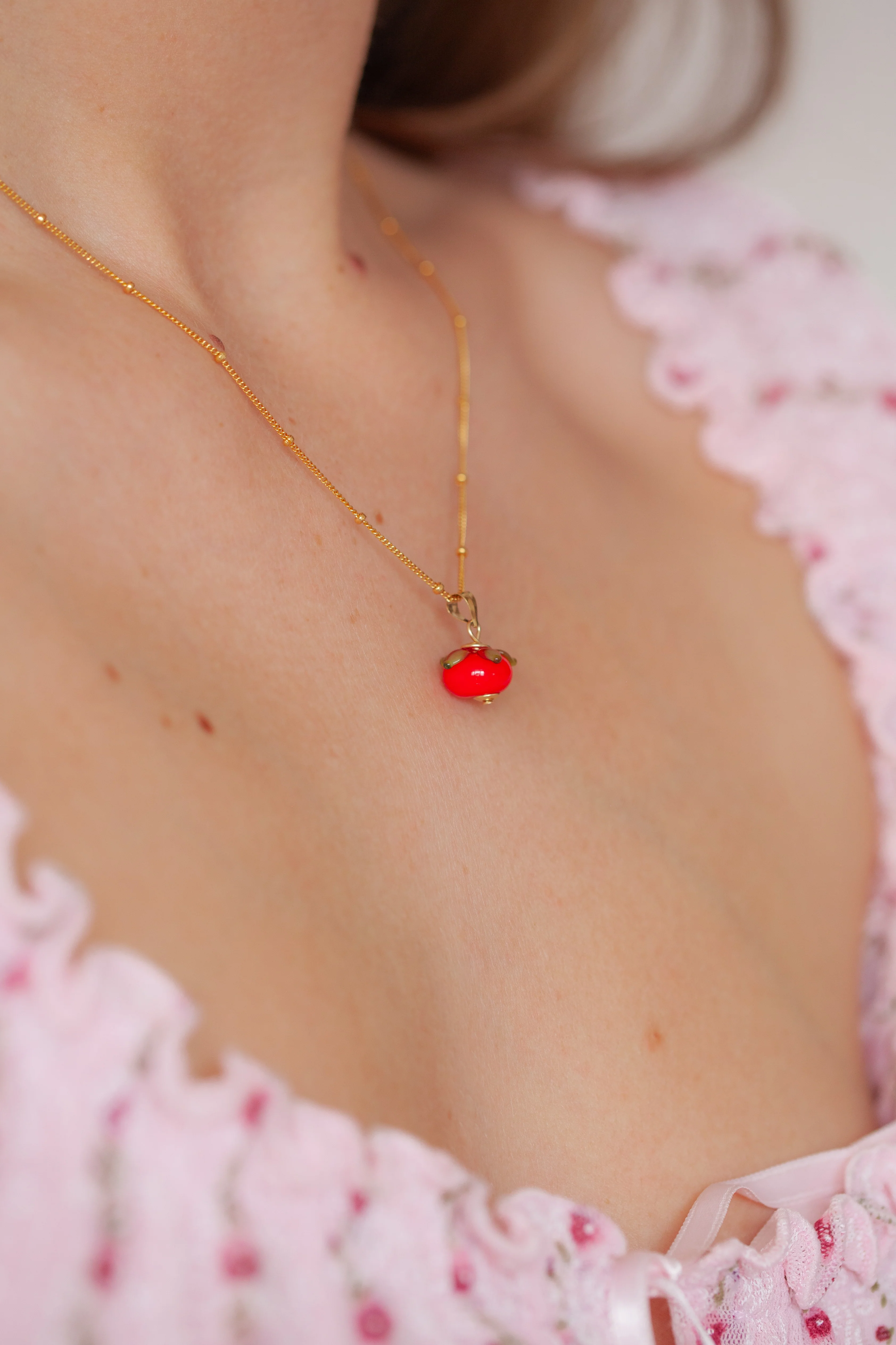 Tomato Charm Necklace - Image 3